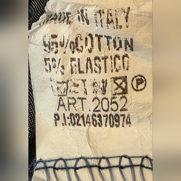 Boxy Floral Blue Cotton Blend Top Lg - Picture 5 of 5